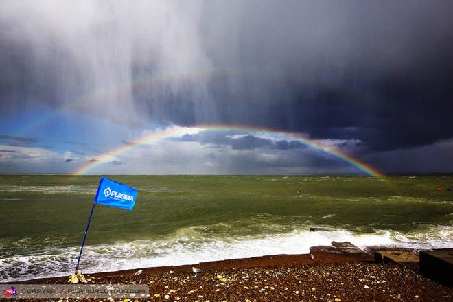 Double rainbow - PWa Cold Hawaii World Cup 2013 day 1 ©  John Carter / PWA http://www.pwaworldtour.com